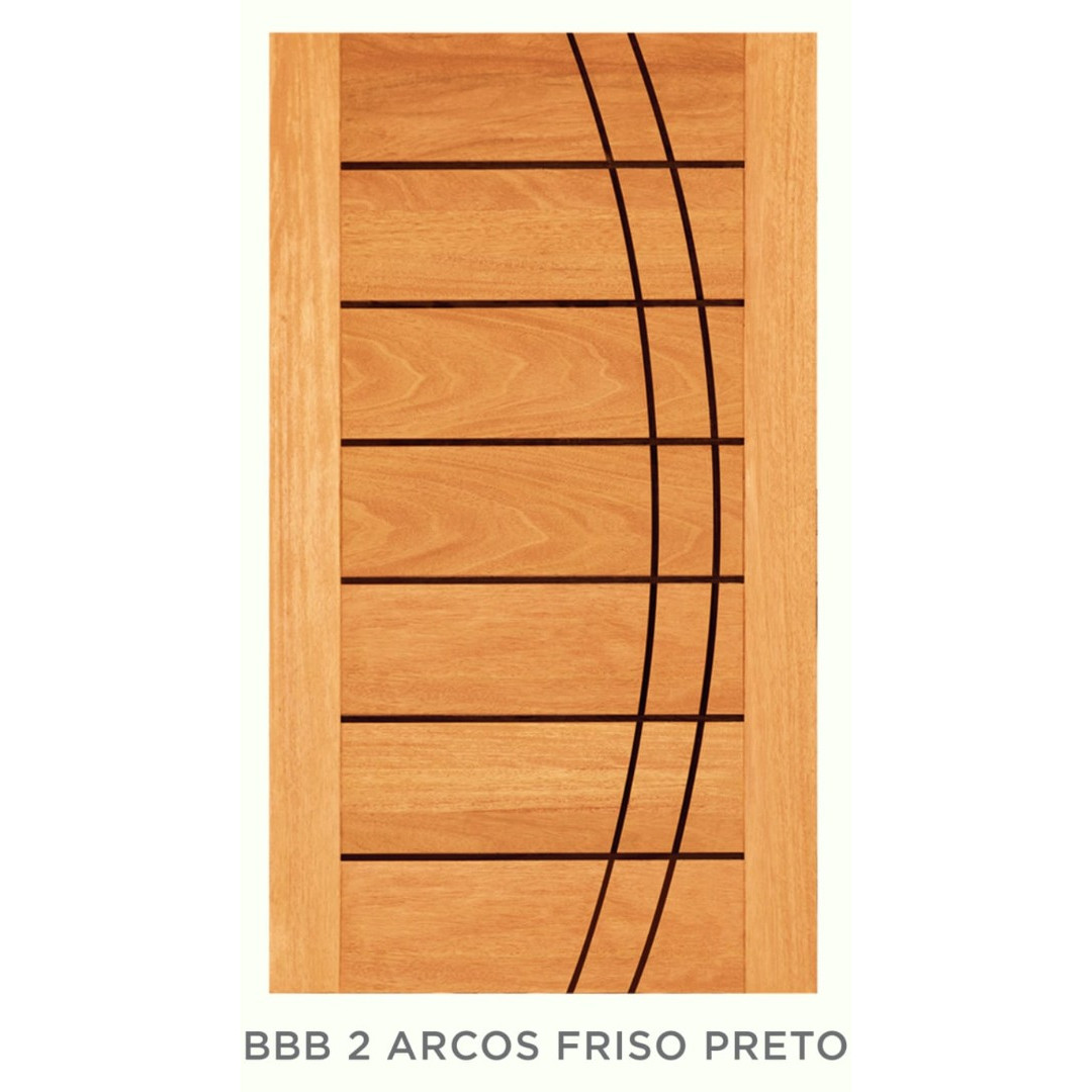 ✅  FOLHA  PORTA BBB  2 ARCOS FRISO PRET0 MACIÇA 
