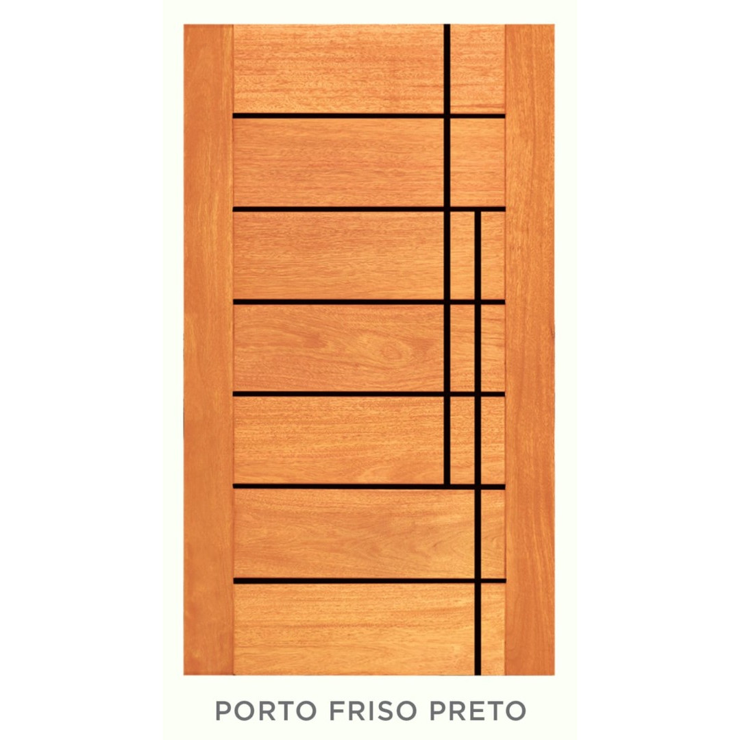 FOLHA DE PORTA PORTO FRISO PRETO