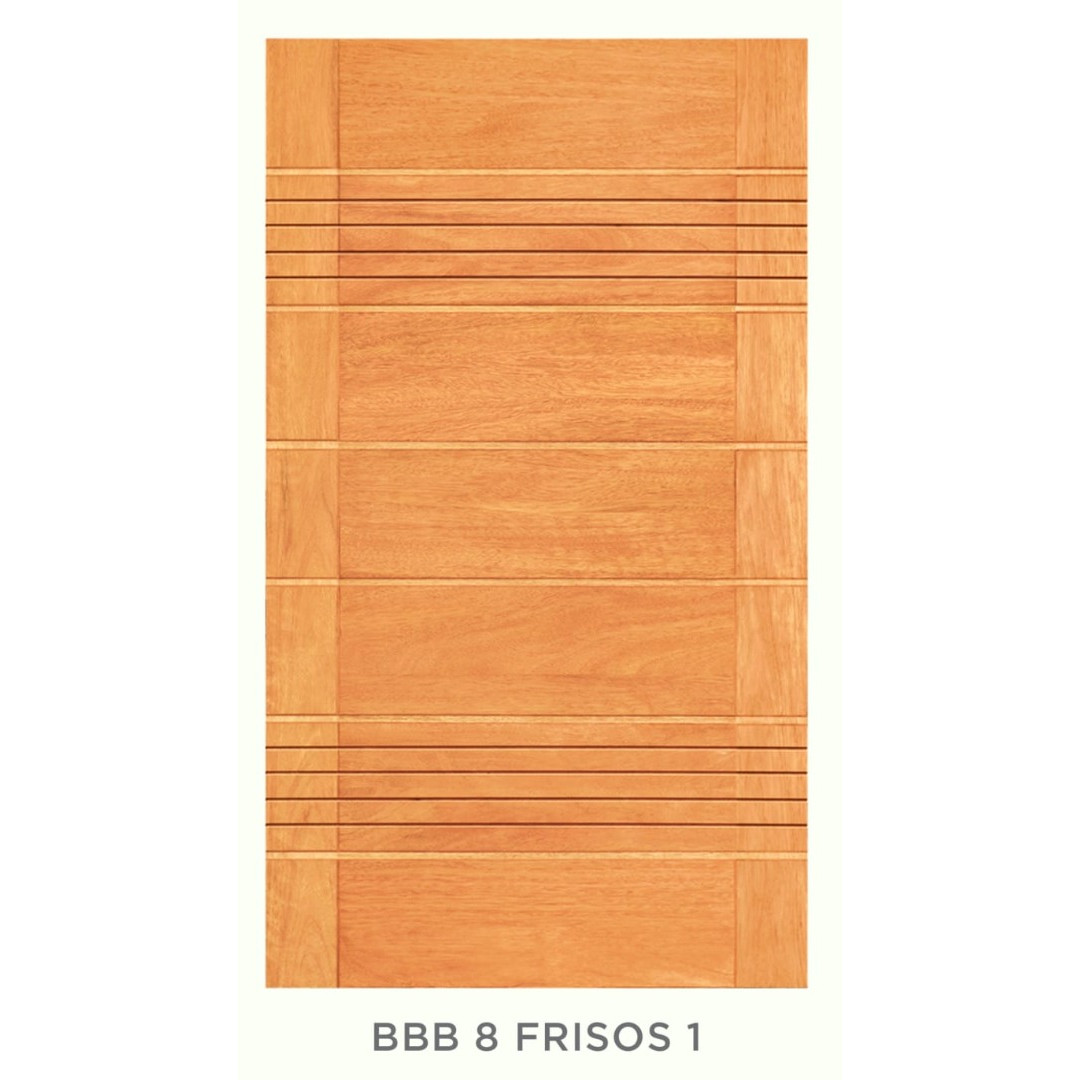 FOLHA DE PORTA BBB 8 FRISOS MACIÇA CEDROARANA