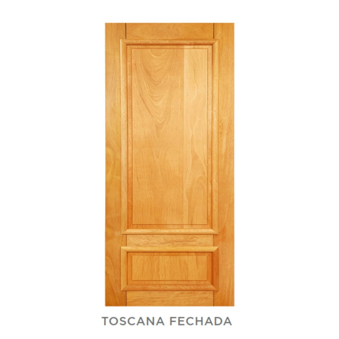 FOLHA DE PORTA TOSCANA  FECHADA MACIÇA CEDRO ARANA