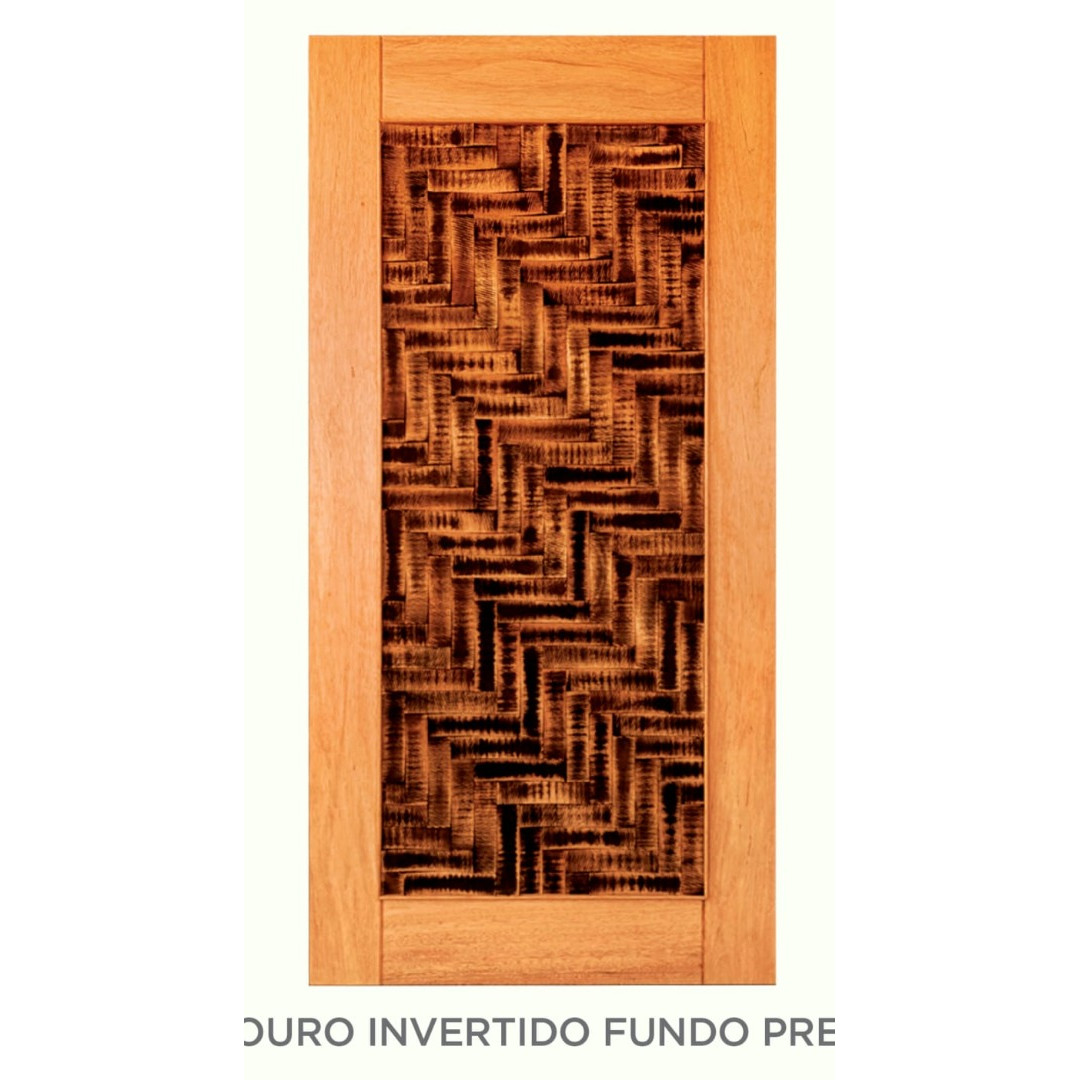 FOLHA DE PORTA INVERTIDO FUNDO PRETO